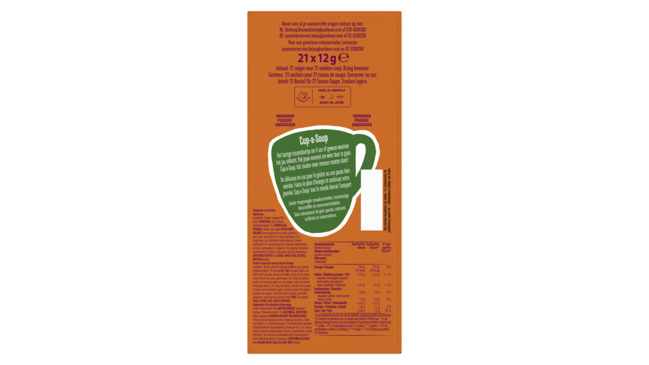 Cup-a-Soup Knorr Chinese kip 21x175ml