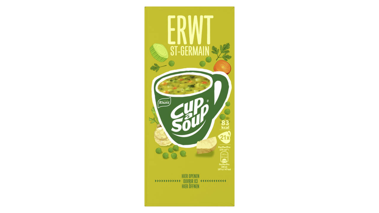 Cup-a-Soup Knorr erwtensoep 21x175ml