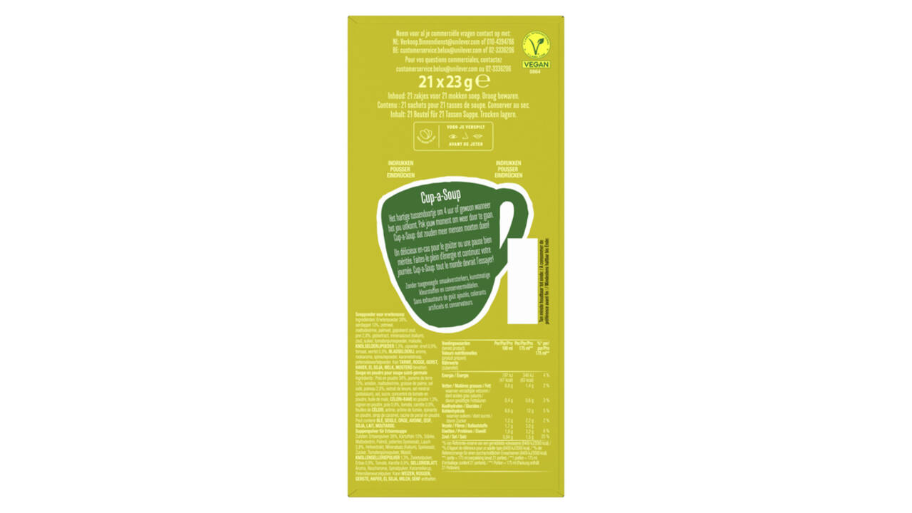 Cup-a-Soup Knorr erwtensoep 21x175ml