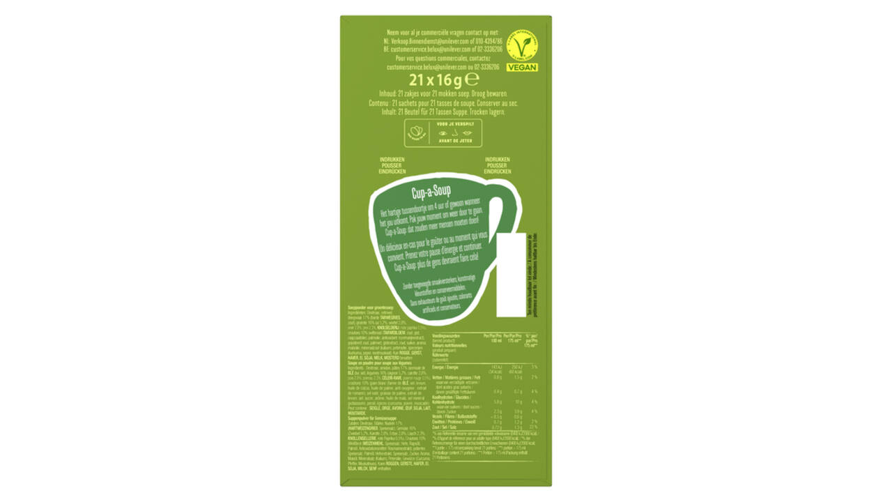 Cup-a-Soup Knorr groente 21x175ml