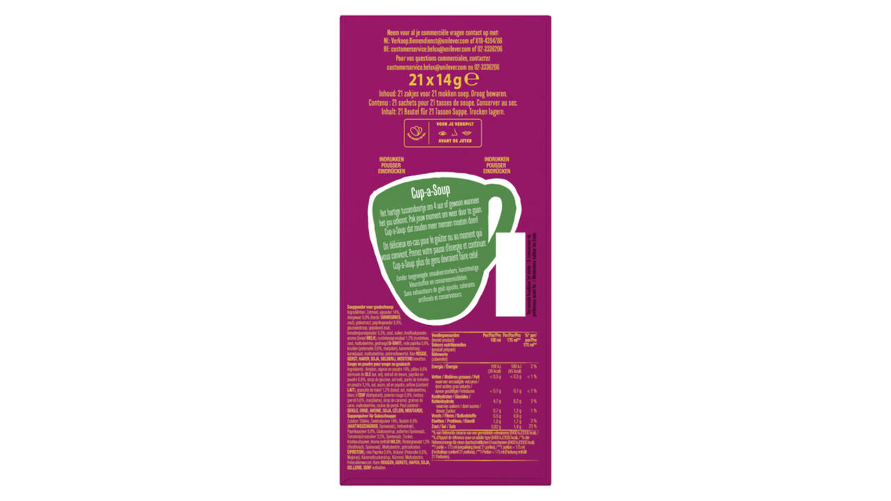 Cup-a-Soup Knorr Hongaarse goulash 21x175ml