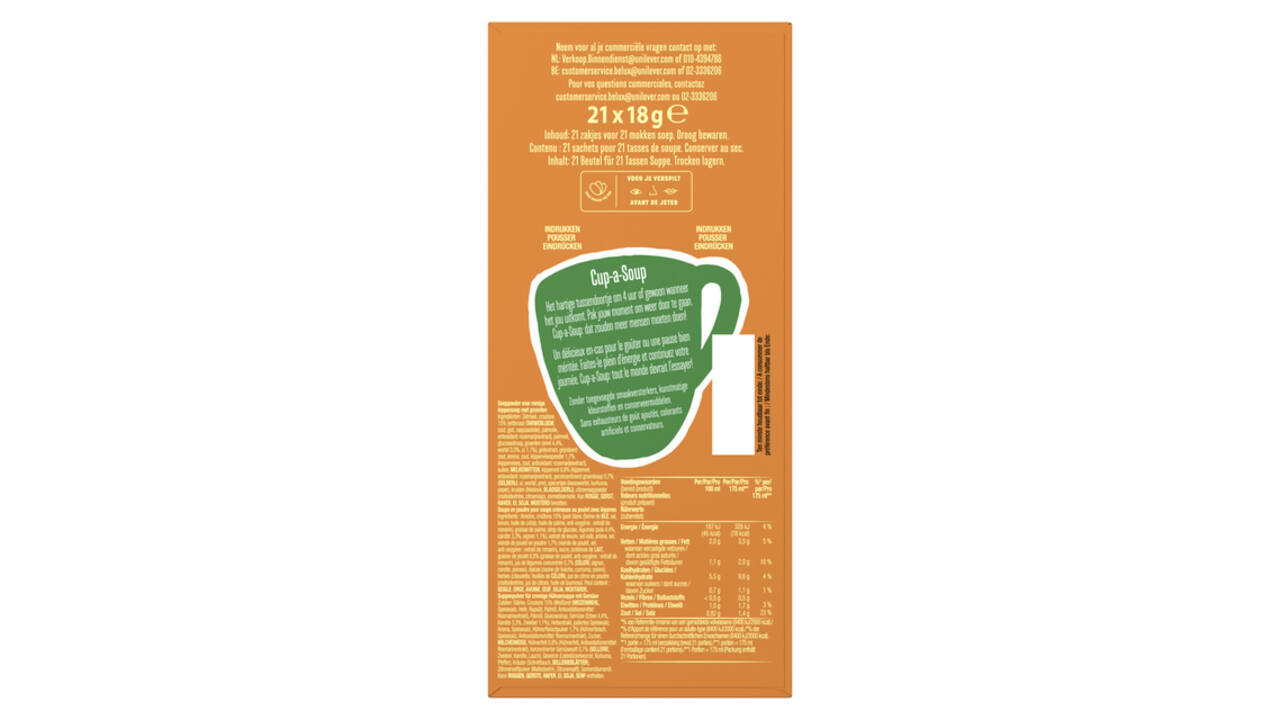 Cup-a-Soup Knorr koninginnensoep 21x175ml