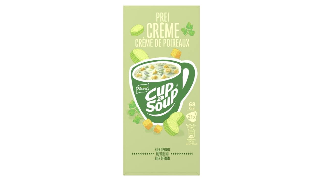 Cup-a-Soup Knorr prei-crème 21x175ml