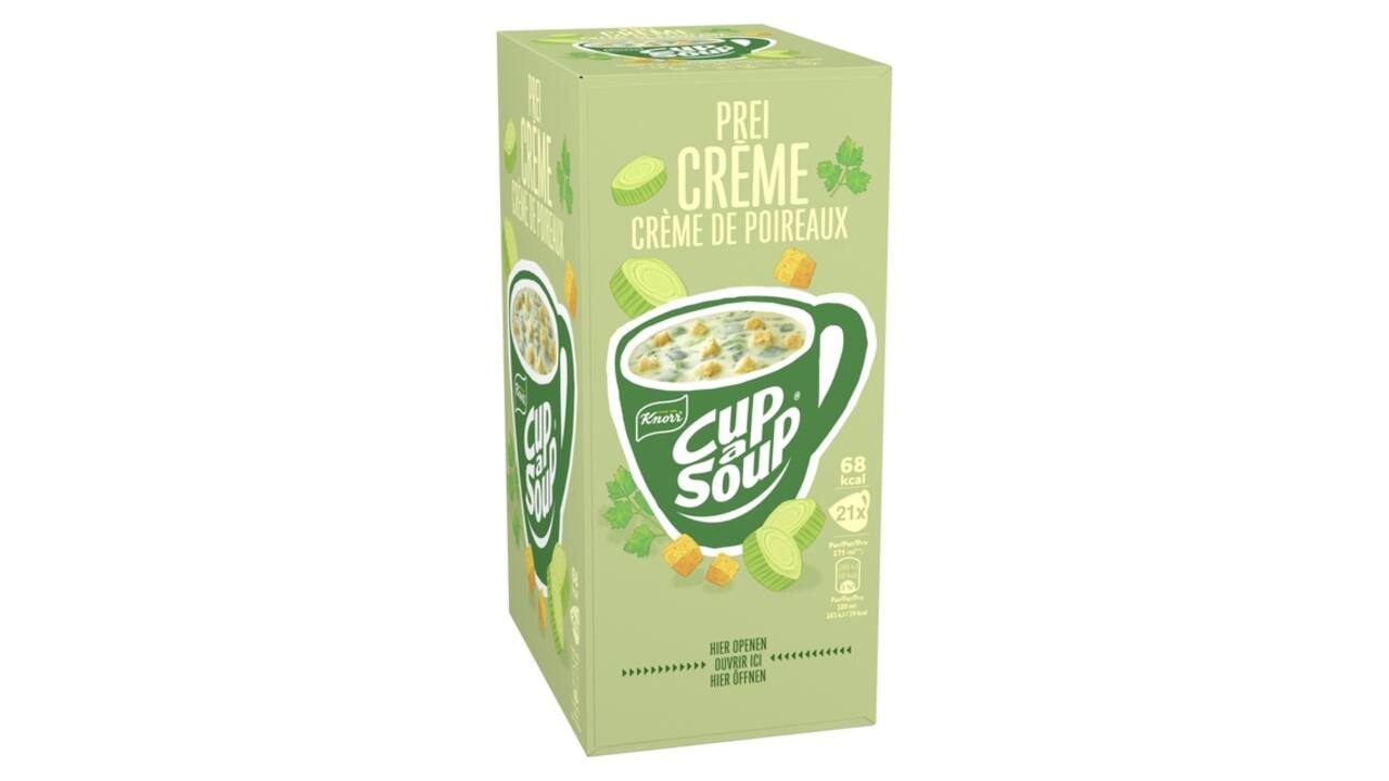 Cup-a-Soup Knorr prei-crème 21x175ml