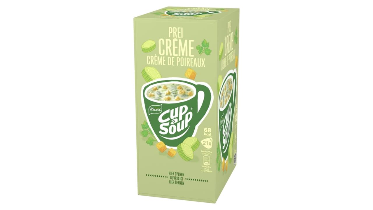 Cup-a-Soup Knorr prei-crème 21x175ml