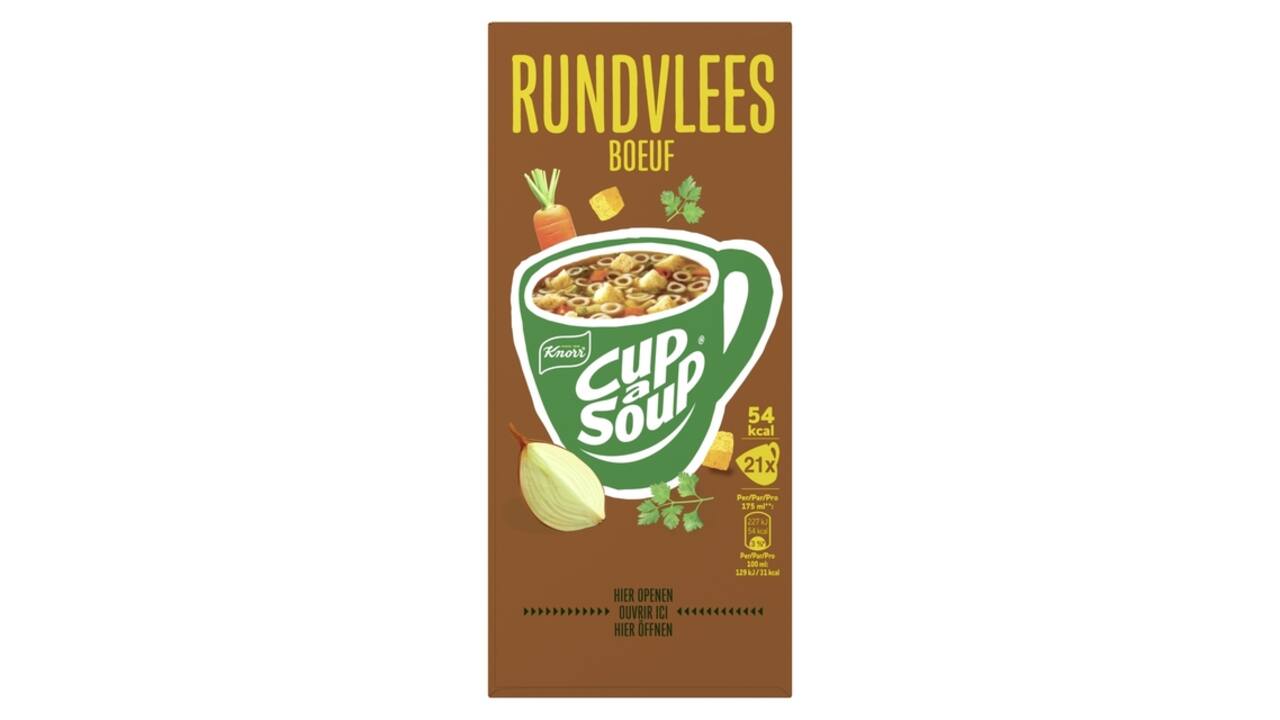 Cup-a-Soup Knorr rundvlees 21x175ml