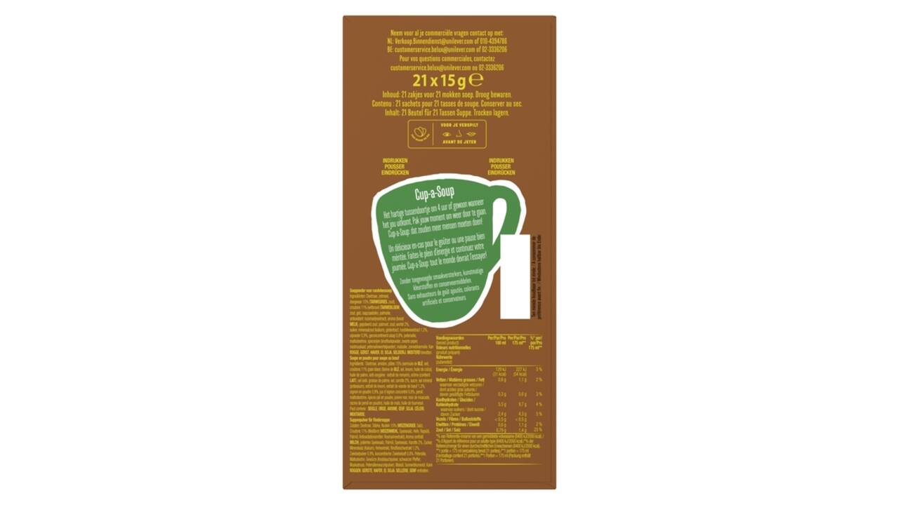 Cup-a-Soup Knorr rundvlees 21x175ml