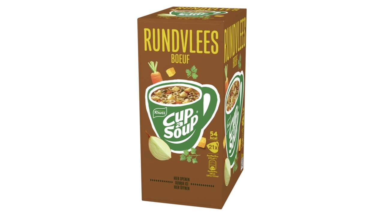 Cup-a-Soup Knorr rundvlees 21x175ml