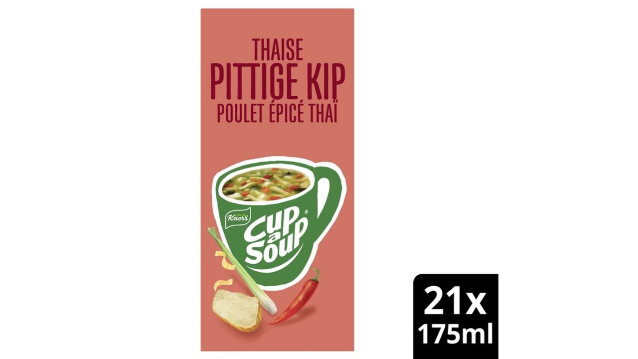 Cup-a-Soup Knorr Thaise pittige kip 21x175ml