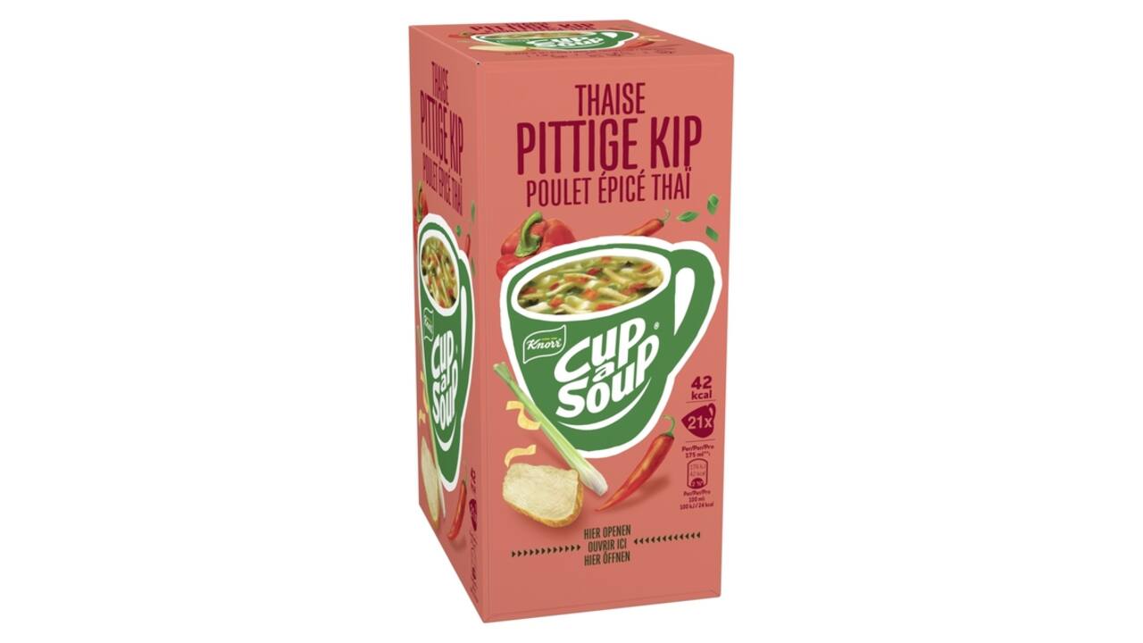 Cup-a-Soup Knorr Thaise pittige kip 21x175ml