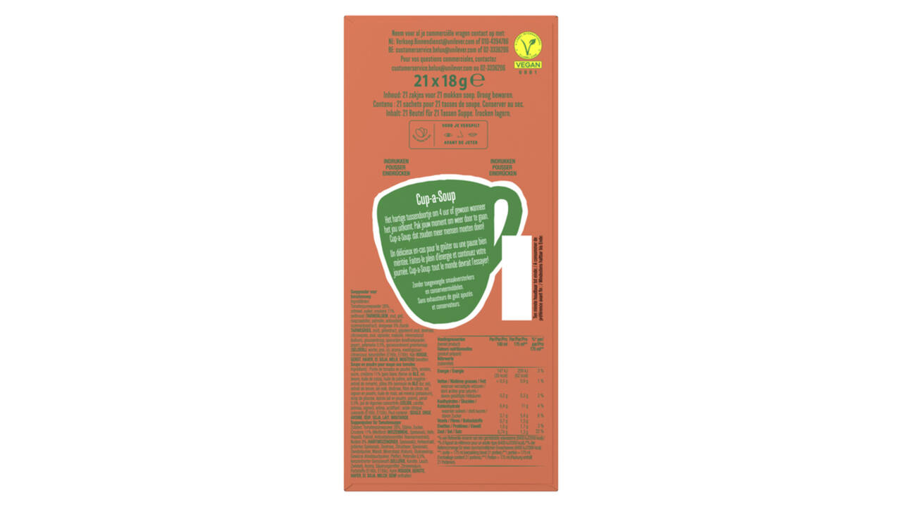 Cup-a-Soup Knorr tomaat 21x175ml
