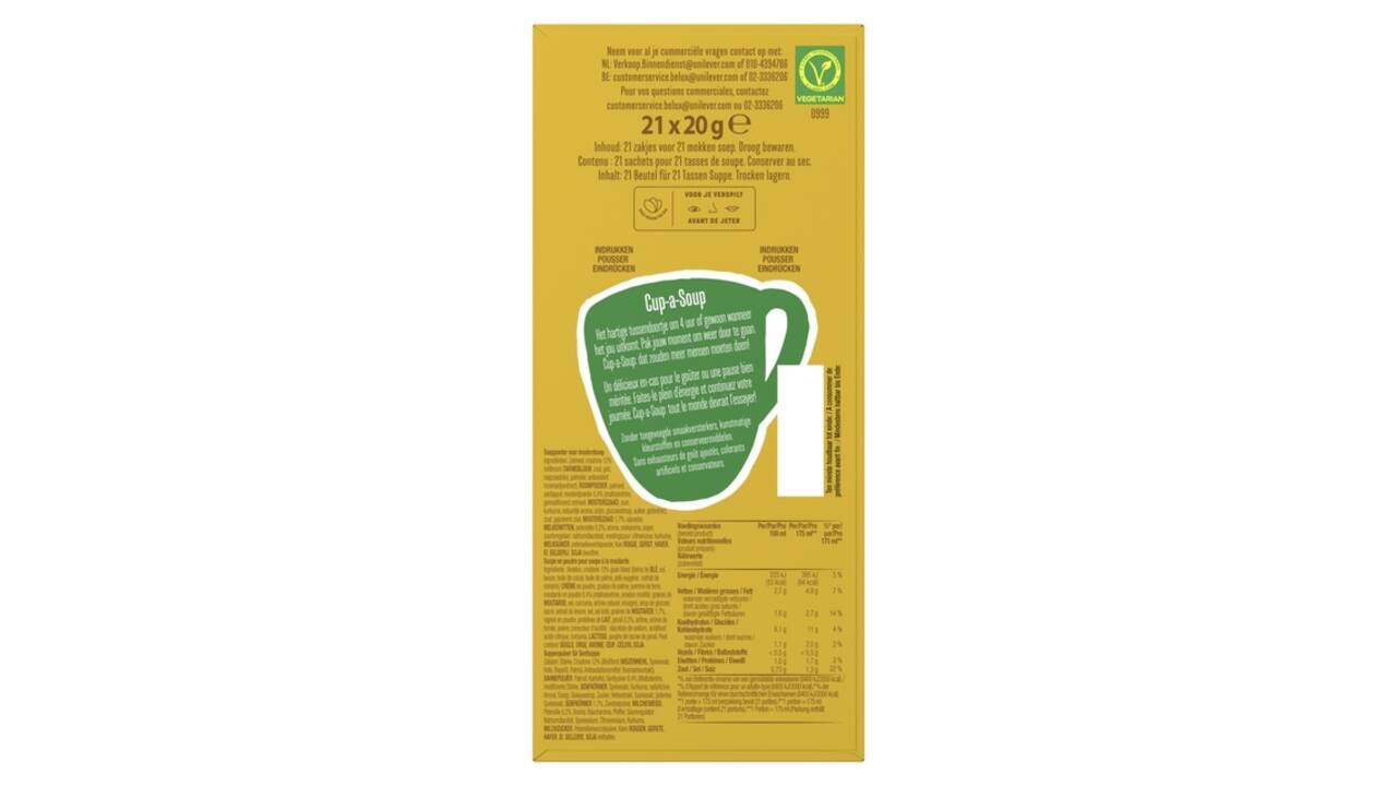 Cup-a-Soup Knorr mosterd 21x175ml