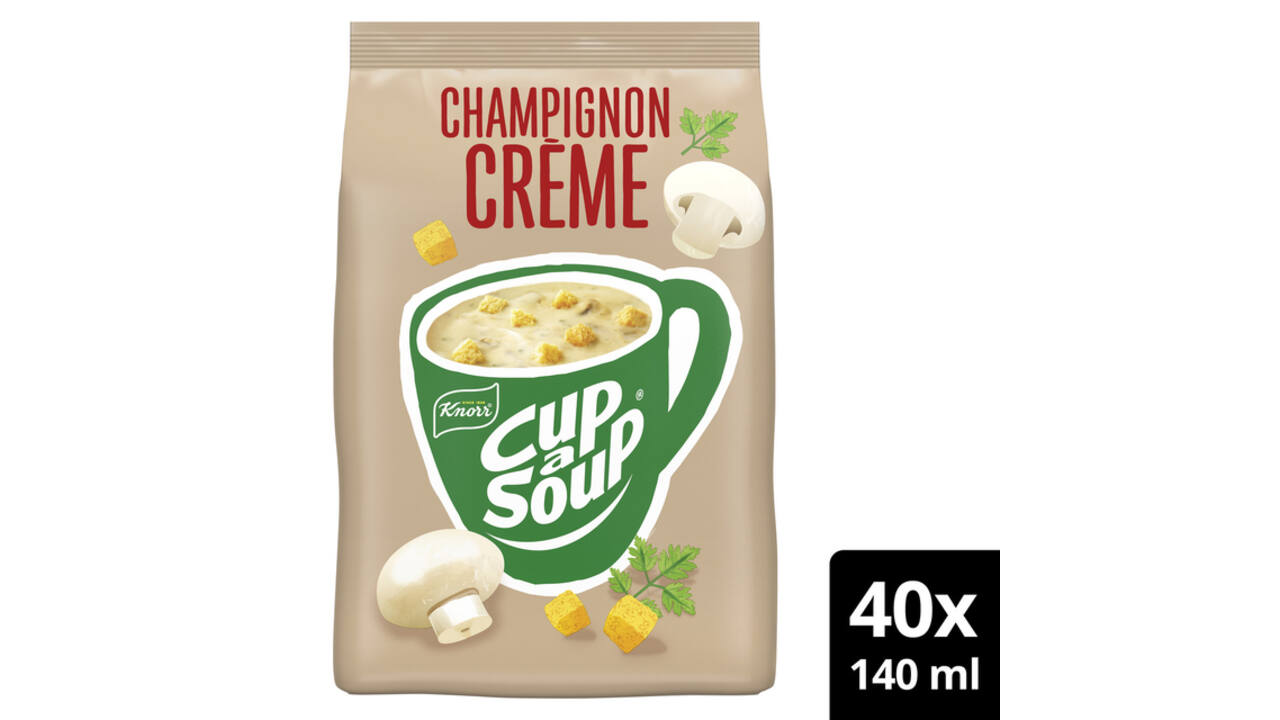 Cup-a-Soup Knorr machinezak champignon crème 140ml