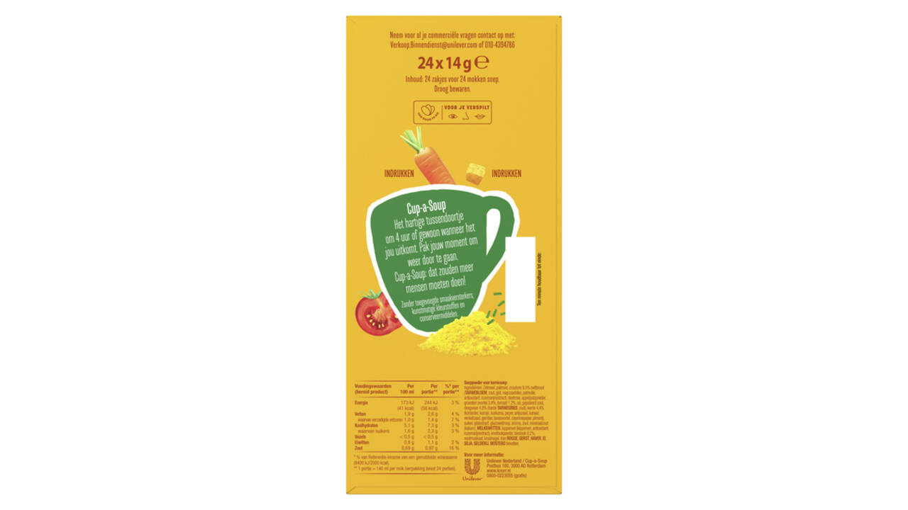 Cup-a-Soup Knorr Indiase kerrie 24x140ml