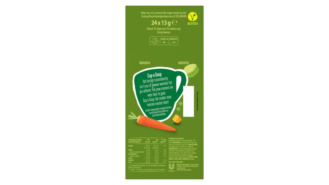 Cup-a-Soup Knorr groente 24x140ml