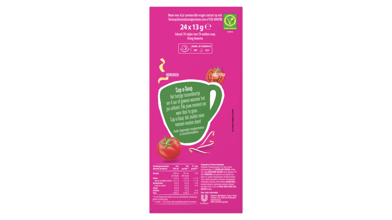 Cup-a-Soup Knorr Chinese tomaat 24x140ml