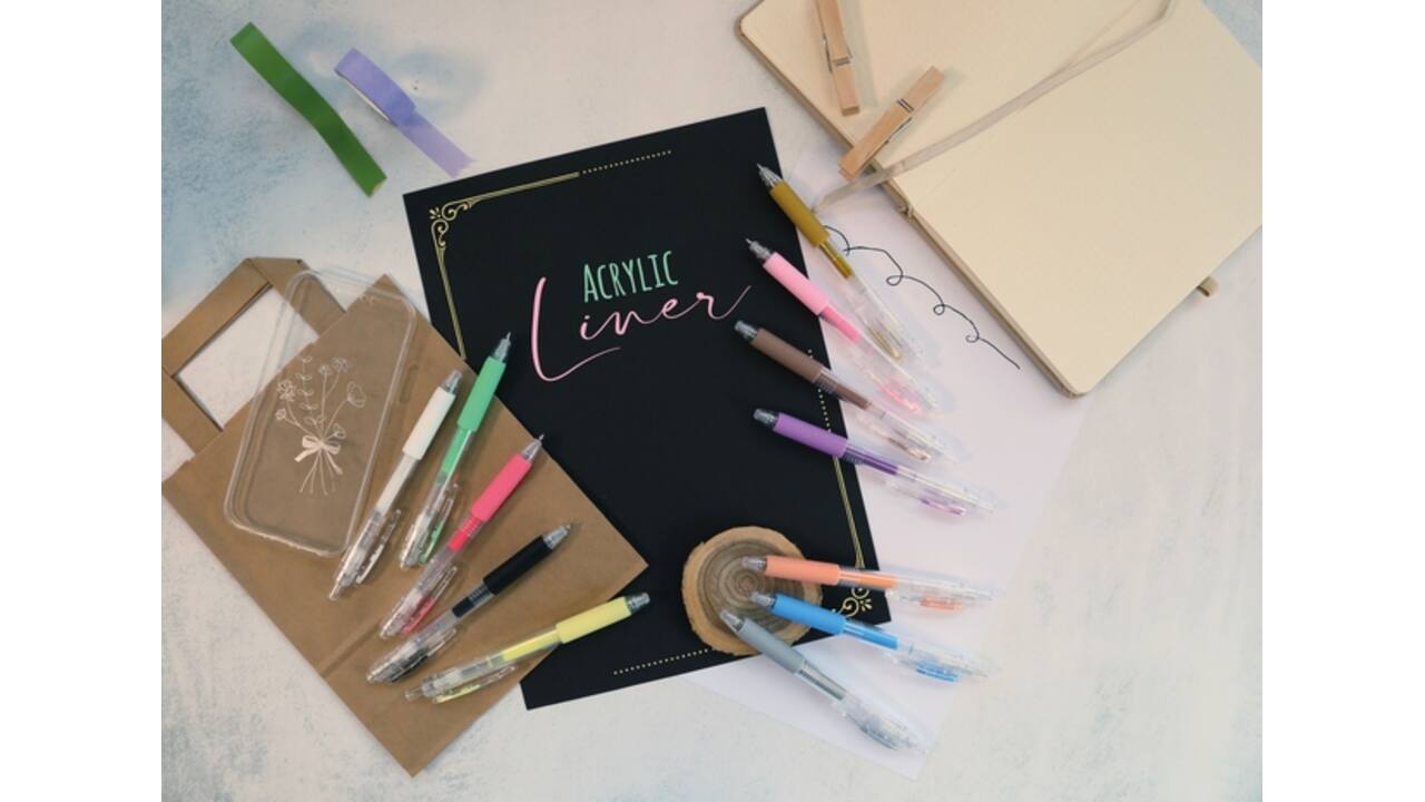 Acrylliner Online fashion assorti 6 stuks