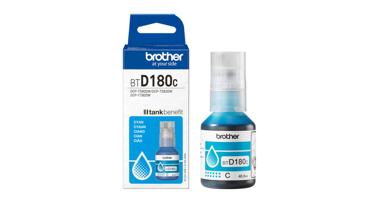 Navulinkt Brother BT-D180C blauw
