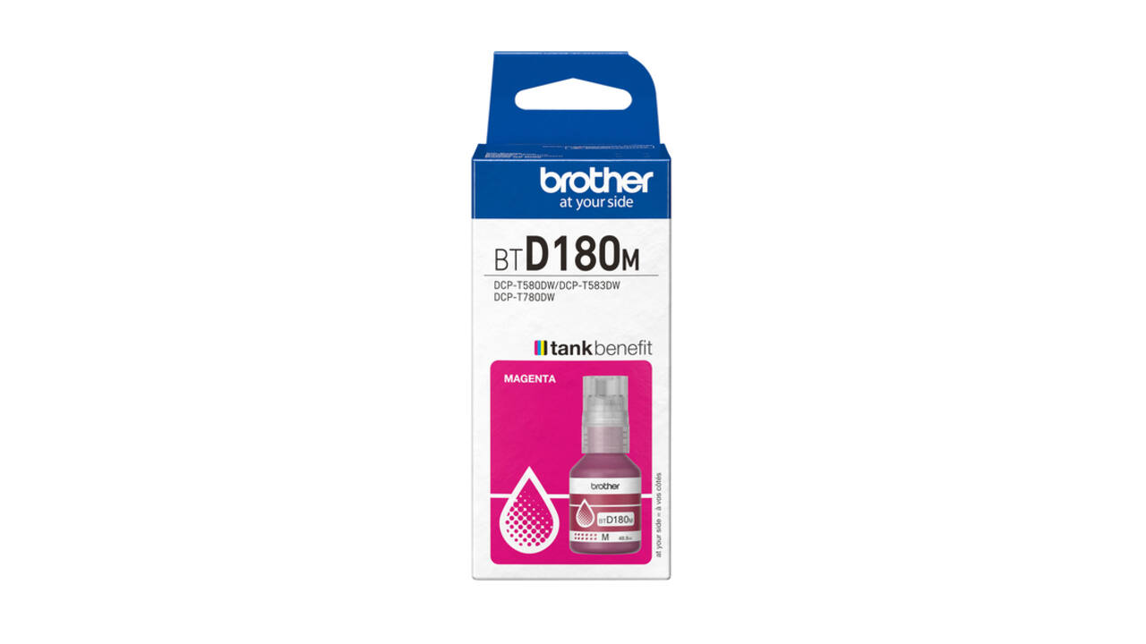 Navulinkt Brother BT-D180M rood