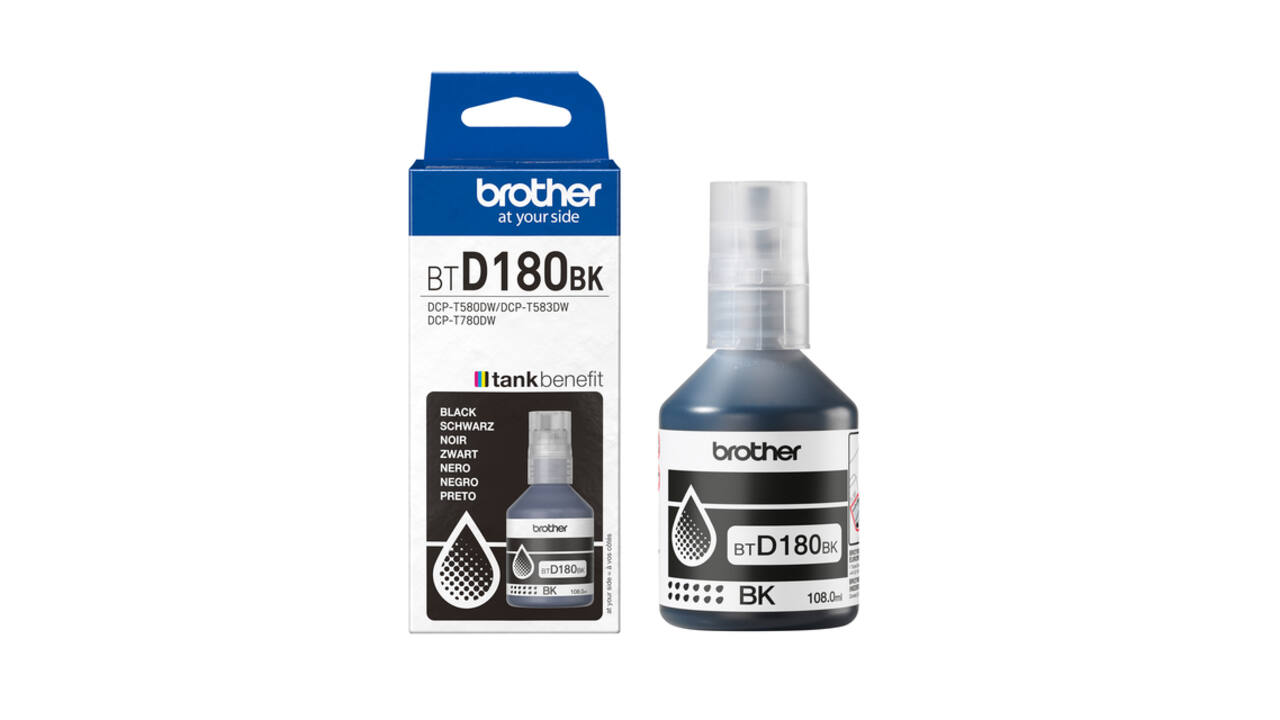 Navulinkt Brother BT-D180BK zwart