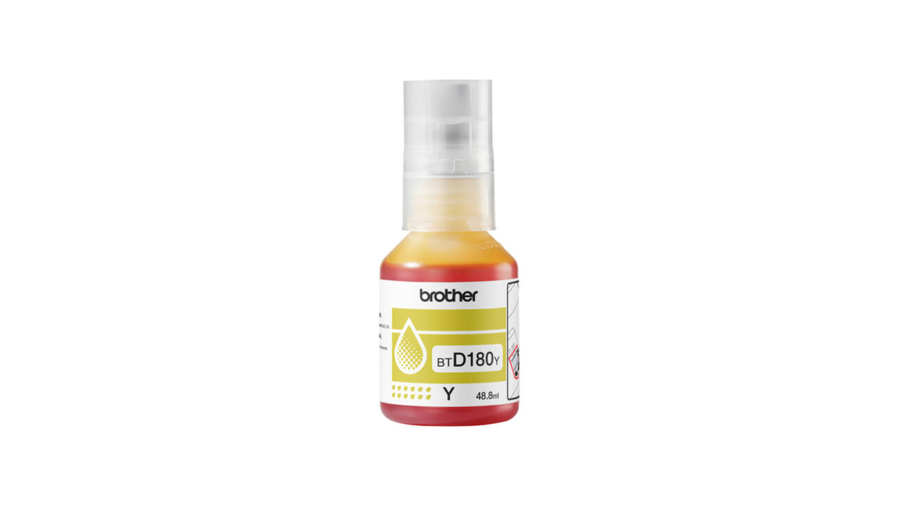 Navulinkt Brother BT-D180Y geel
