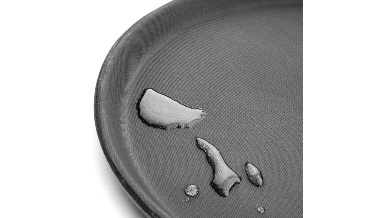Dienblad Olympia Kristallon antislip rond Ø35.6cm PP zwart
