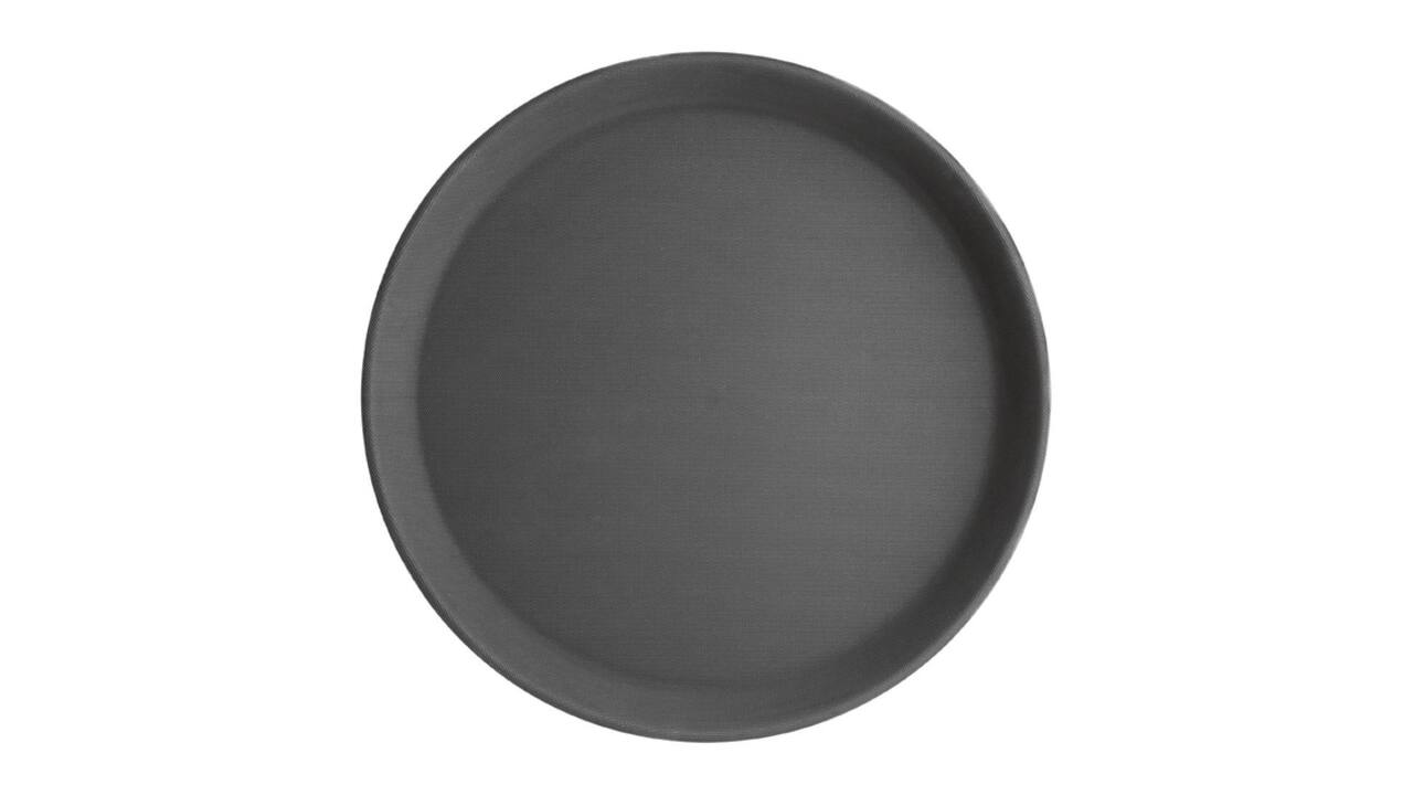 Dienblad Olympia Kristallon antislip rond Ø40.6cm PP zwart