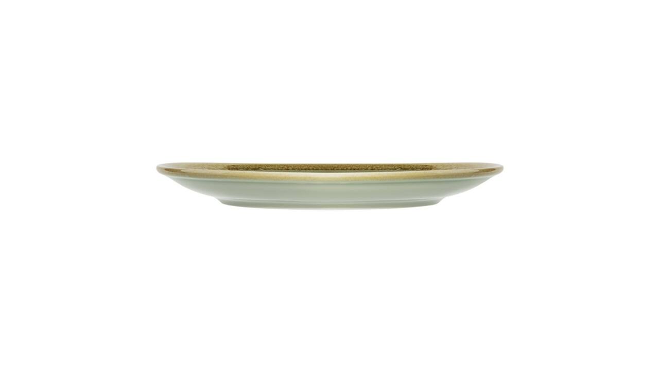 Bord Olympia Kiln coupe Ø23cm 6 stuks mosgroen