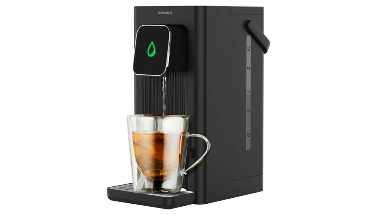 Heetwaterdispenser Tomado 2,5 liter 2200watt zwart