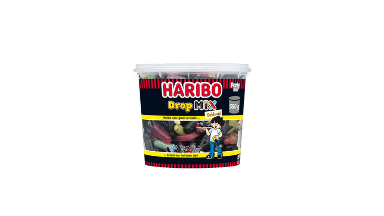Drop Haribo mix gekleurd 550gr