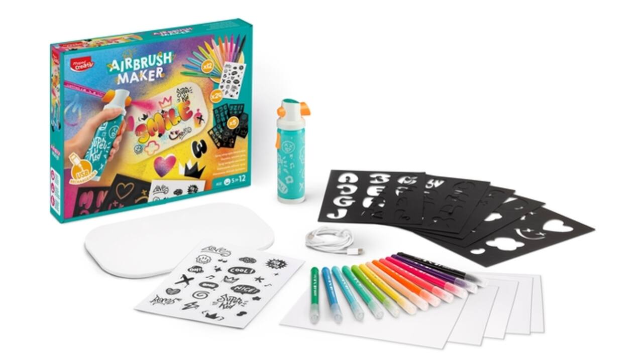 Airbrush Maker Maped Creativ set à 27 delen