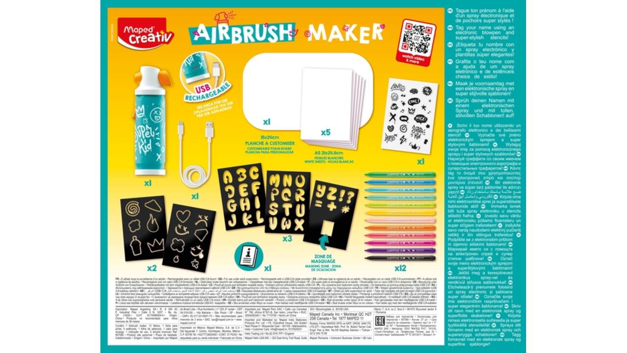 Airbrush Maker Maped Creativ set à 27 delen