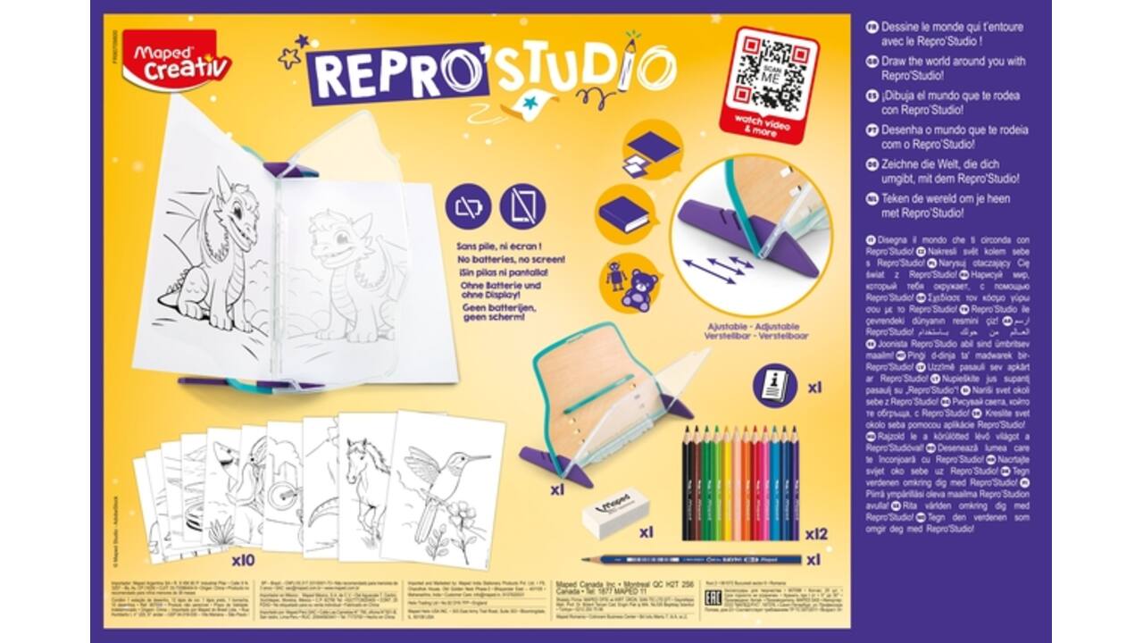 Tekentoestel Maped Creativ Repro'Studio set à 26 delen