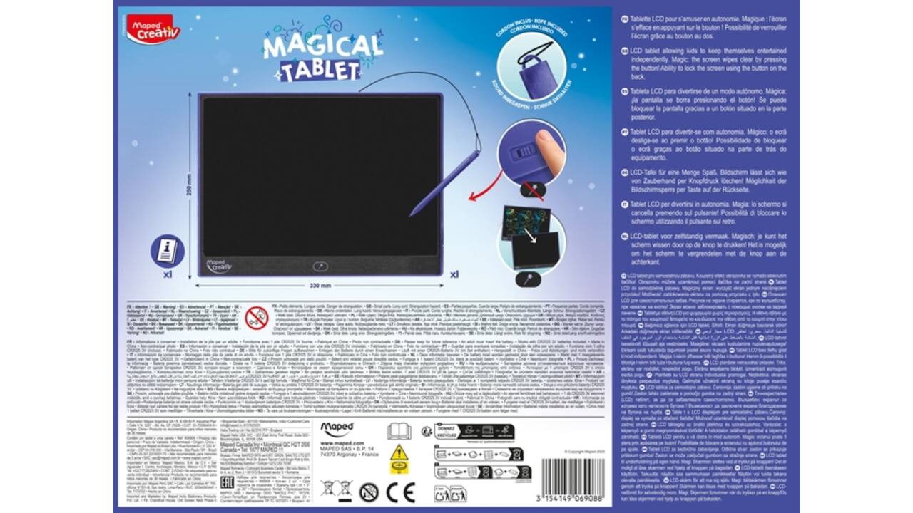 Tekentablet Maped Creativ Magical Tablet XXL paars