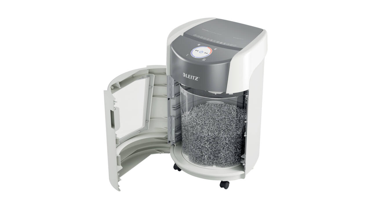 Papiervernietiger Leitz IQ OptiMax 350 Small Office P5 snippers 2x15mm