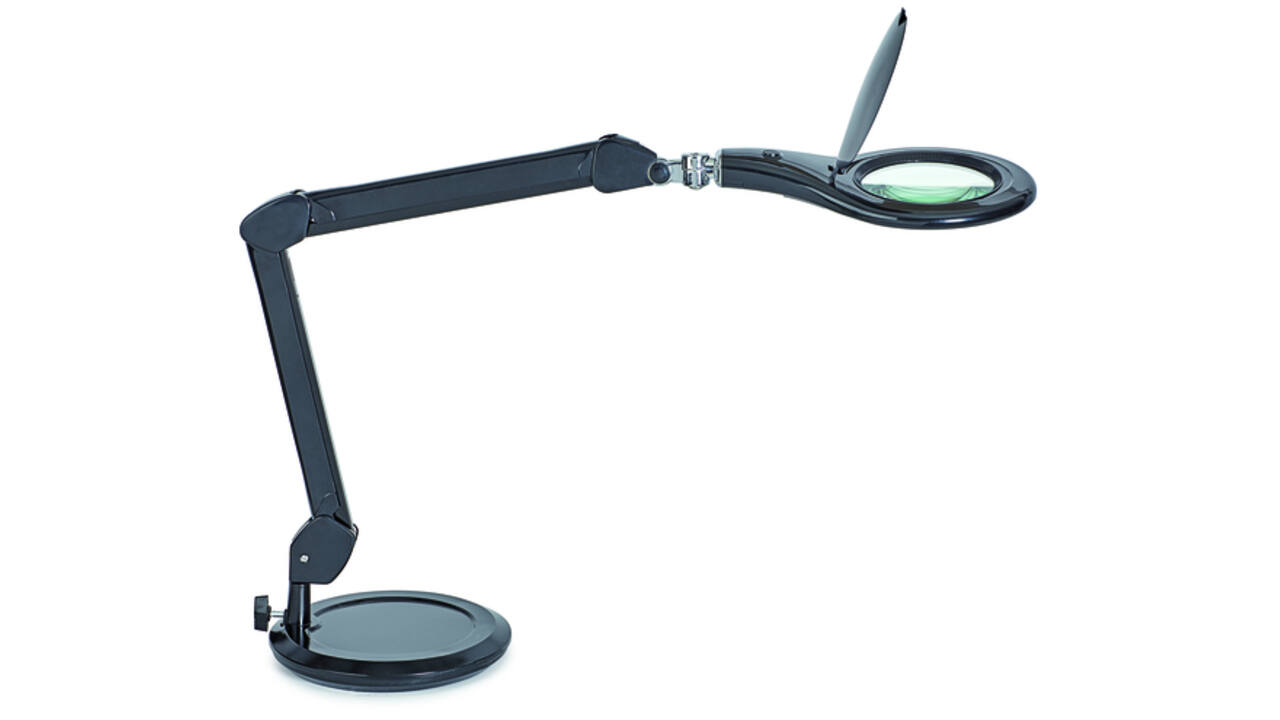 Loeplamp MAUL Makro LED met voet lens 144 cm2 zwart