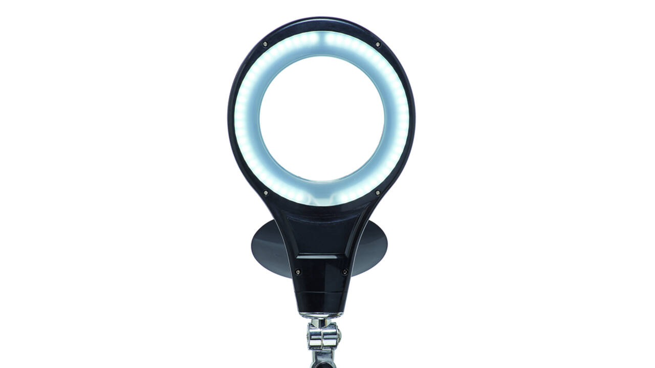 Loeplamp MAUL Makro LED met voet lens 144 cm2 zwart