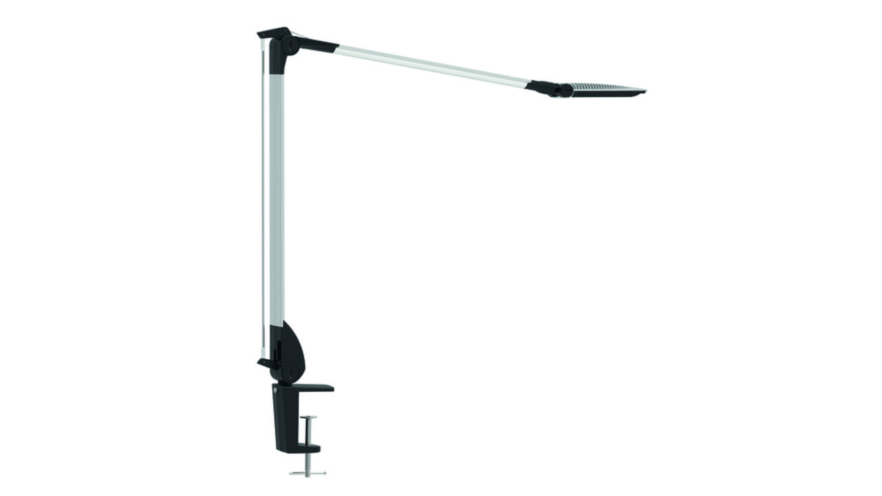 Bureaulamp MAUL Optimus LED dimbaar tafelklem zilver