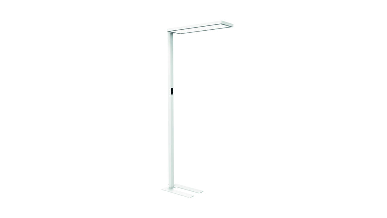Vloerlamp MAUL Senja LED beweging- daglichtsensor dimbaar wit