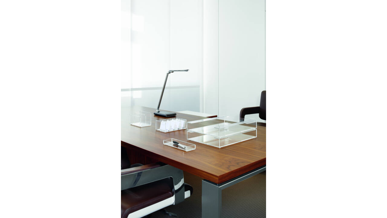 Bureaulamp MAUL Pure LED dimbaar met USB-poort antraciet - zilver