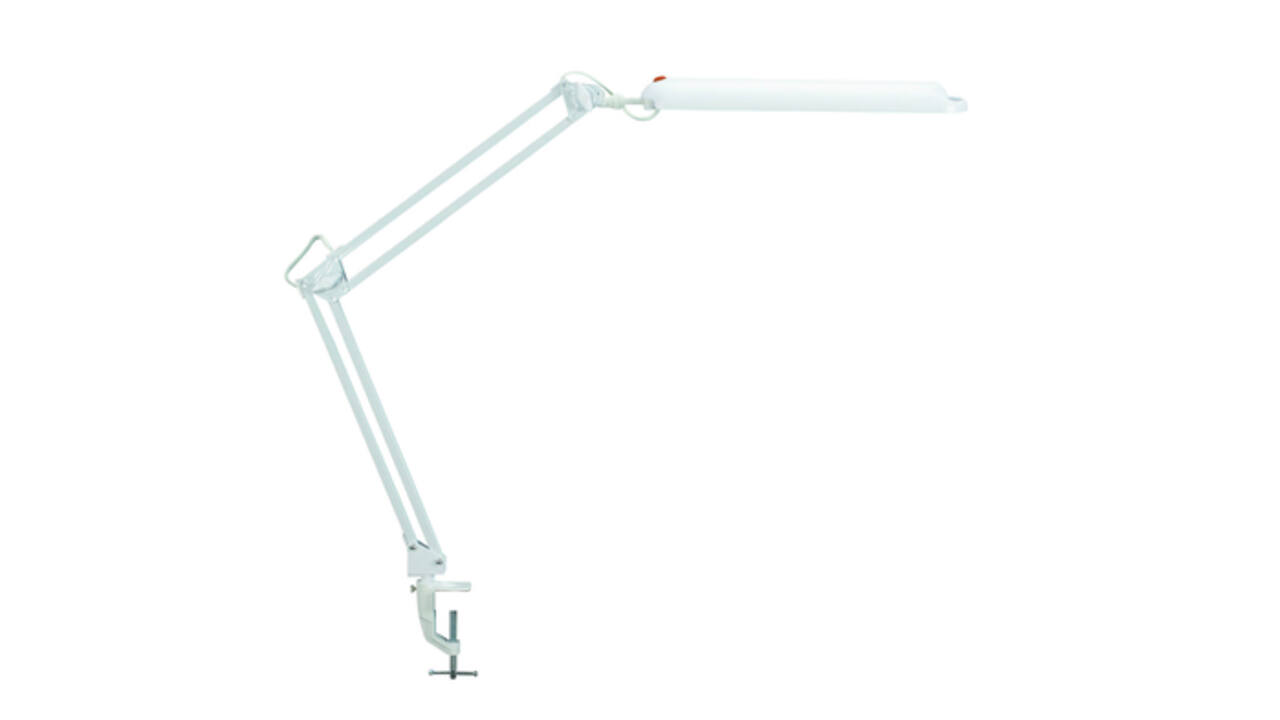 Bureaulamp MAUL Atlantic LED met tafelklem wit