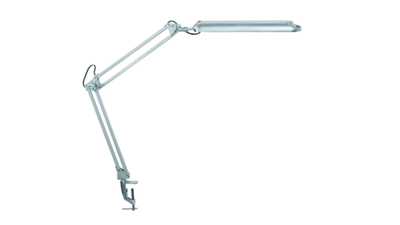 Bureaulamp MAUL Atlantic LED met tafelklem zilver