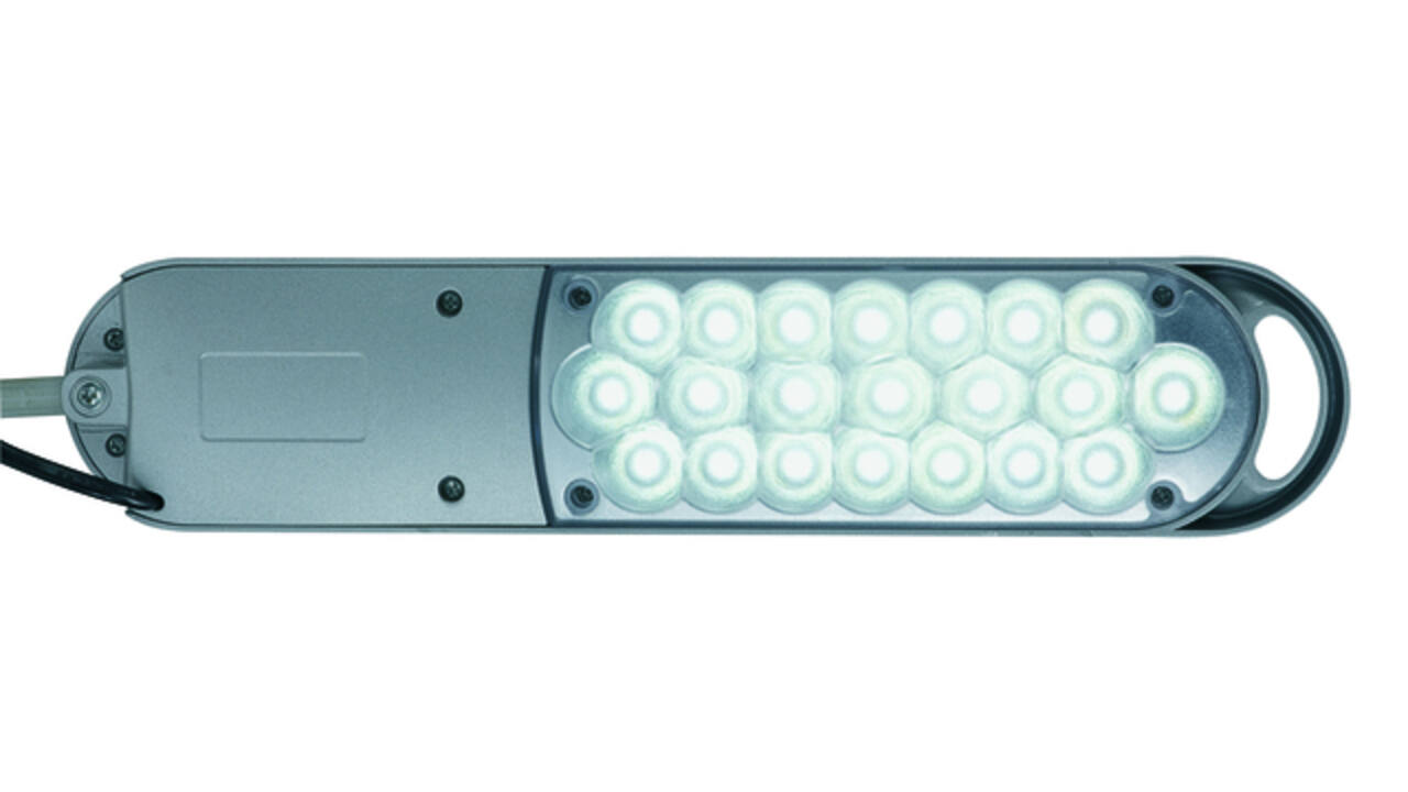 Bureaulamp MAUL Atlantic LED met tafelklem zilver