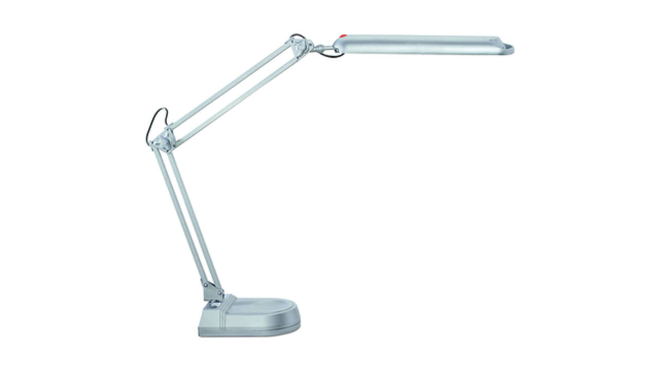 Bureaulamp MAUL Atlantic LED op voet zilver