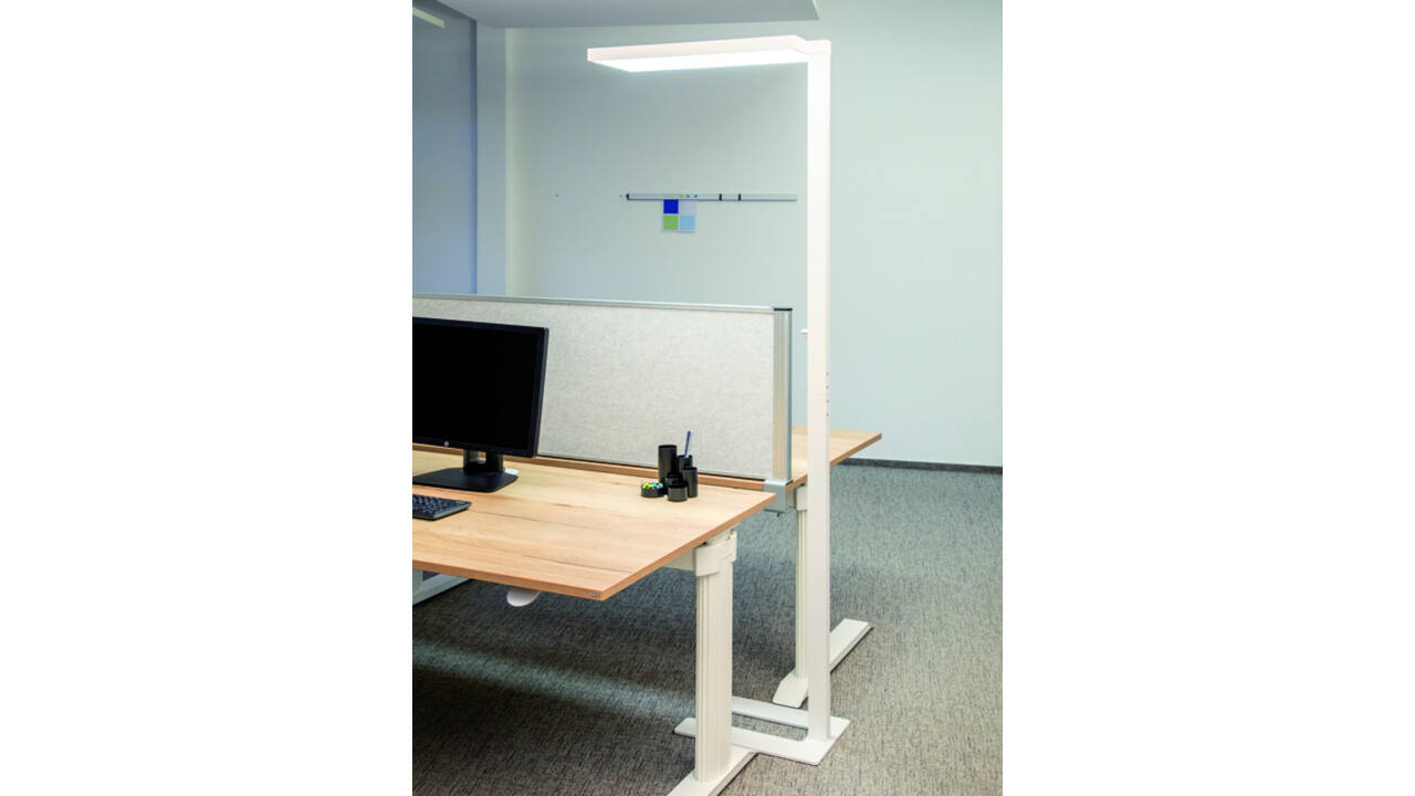 Vloerlamp MAUL Jura LED dimbaar wit
