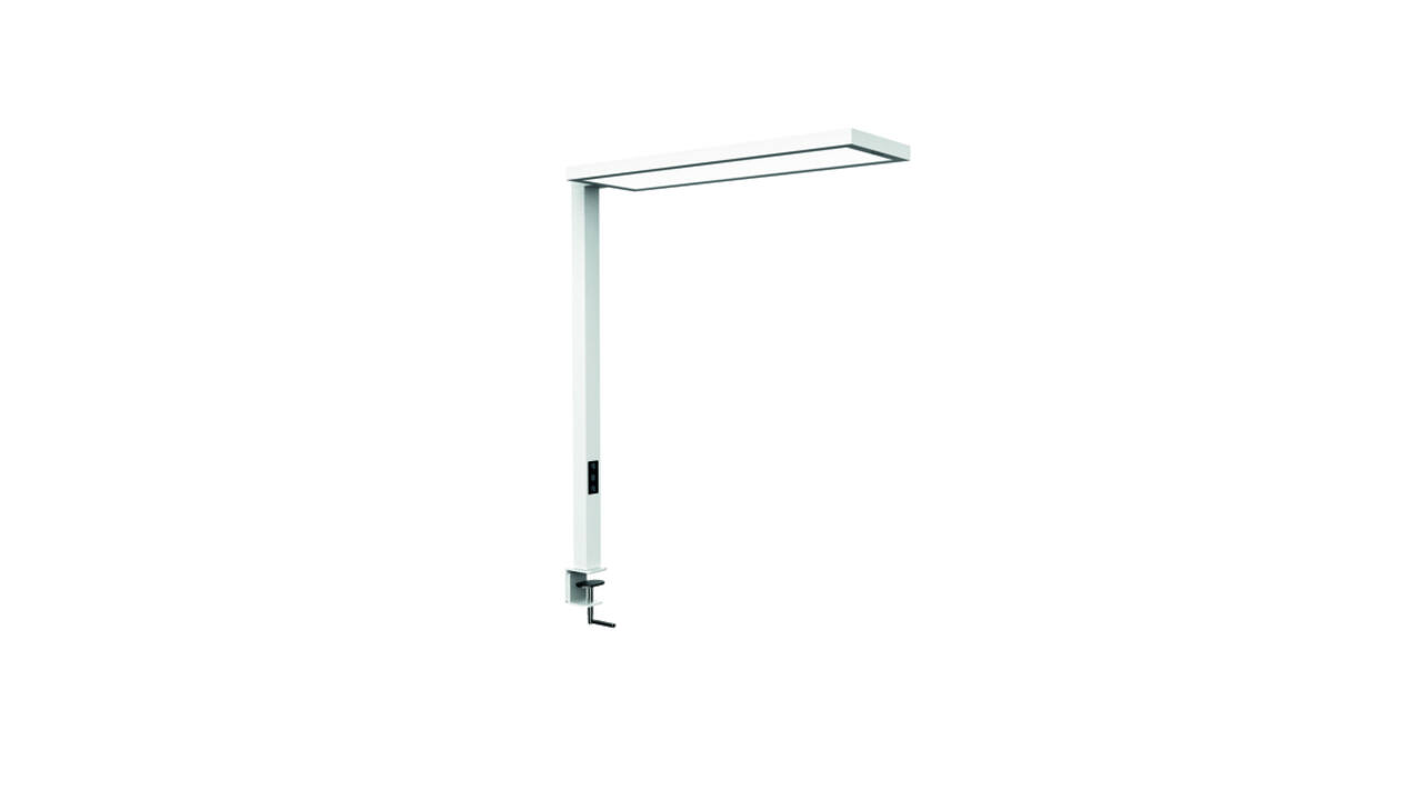 Werkpleklamp tafelklem MAUL Senja LED beweging- daglichtsensor dimbaar wit