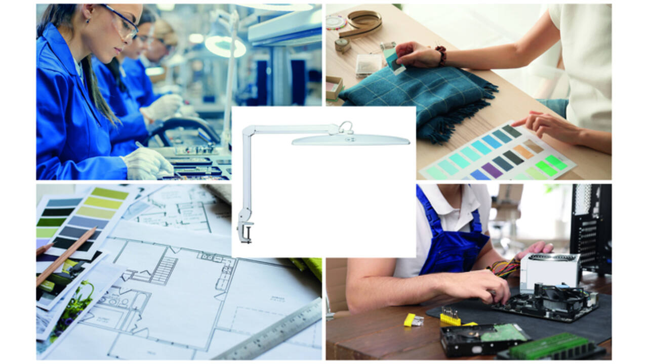 Werkpleklamp tafelklem MAUL Explore LED dimbaar wit