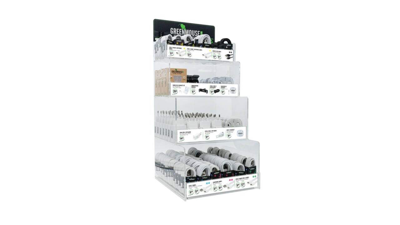 Kassadisplay Green Mouse telefoonaccessoires