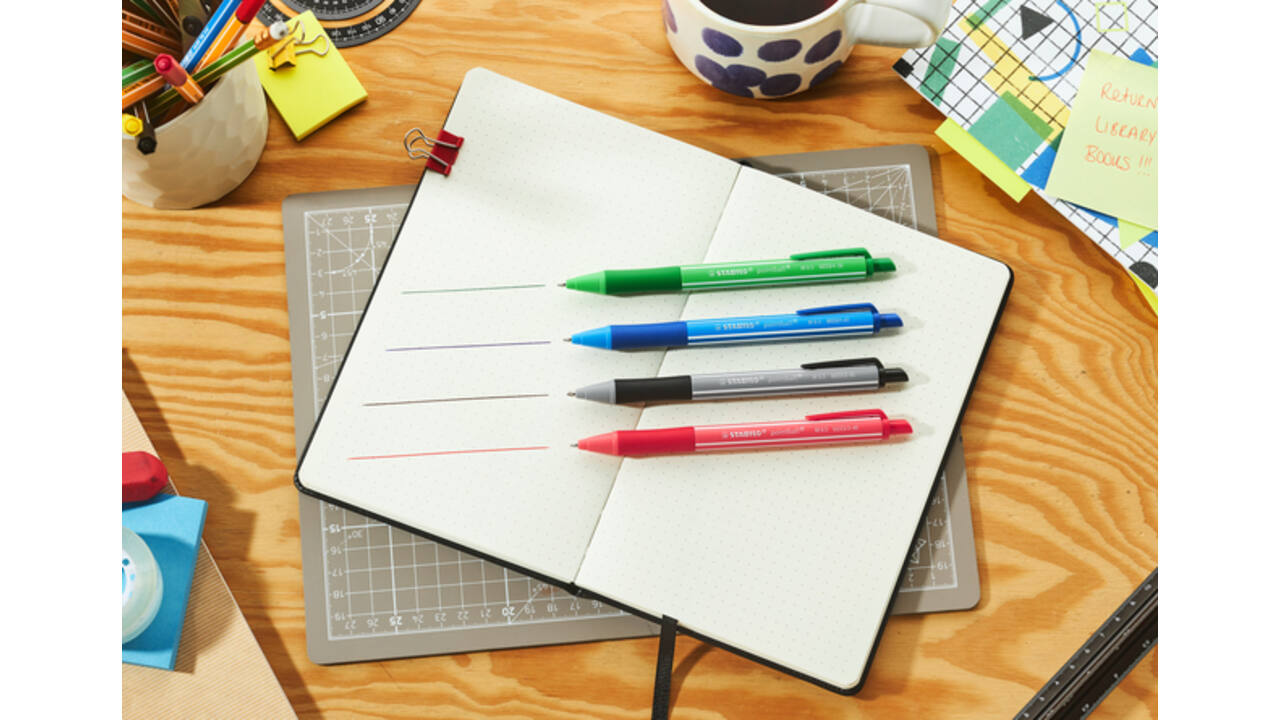 Balpen STABILO pointball colorful medium assorti