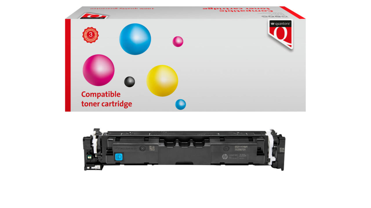 Tonercartridge Quantore alternatief tbv HP W2201X cyaan